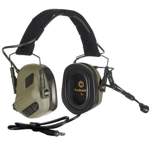 Earmor M32 PLUS Electronic Earmuffs With Microphone - Green - M32P-FG