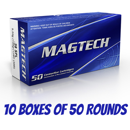 Magtech 38 Special 148GR LWC - 500 Round Pack - 38B