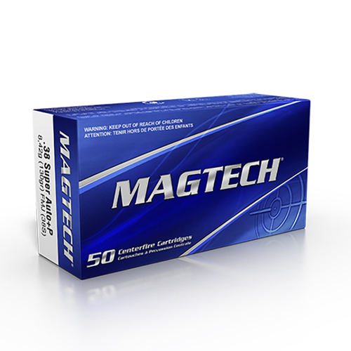 Magtech 38 Super Auto+P 130GR FMJ - 50 Round Pack - 38S