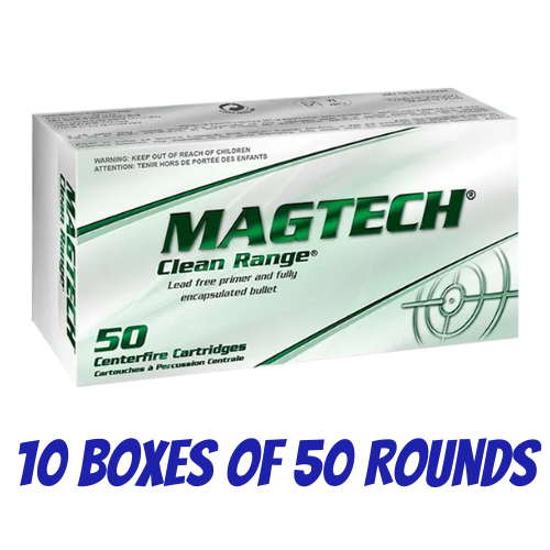 Magtech 9mm Luger Clean Range II 124GR FEB - 500 Round Pack - CRII9B
