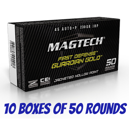 Magtech 45 Auto+P Guardian JHP Gold 230GR - 500 Round Pack - GG45B