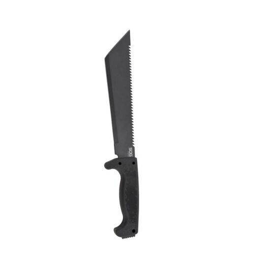 SOG SOGfari Sawback Tanto Machete 10" Blade, Kraton Handles - MC04-N
