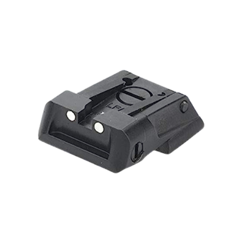 LPA MPS Adjustable Rear Sight for Colt XSE, STI Tactical 45, Novak Cut Steel White Dot MPS1KB30