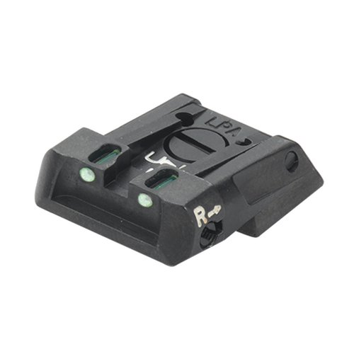 LPA Fiber Optic Rear Sight for STI Tactical 45 / Colt M1 1911 & XSE NOVAK Cut MPS1KBFO