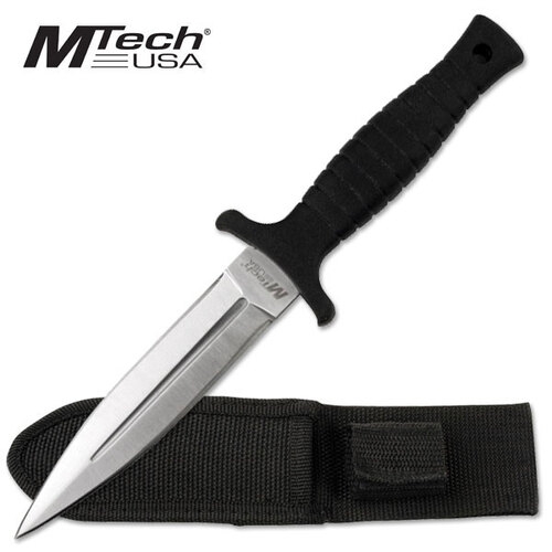 MTech 9" Double Edge Tactical Hunting Dagger Fixed Blade Knife - Black - MT-097SL