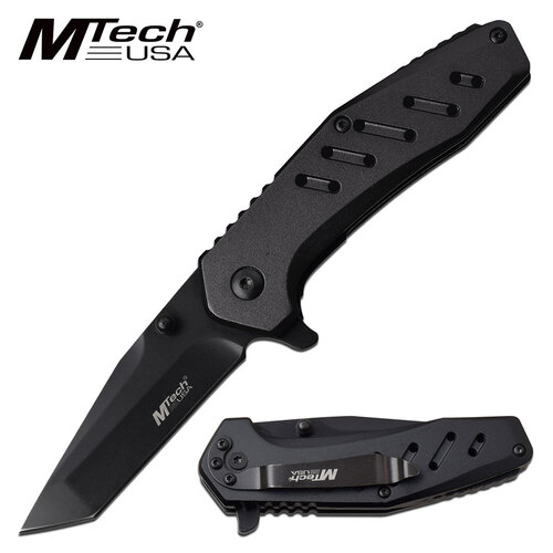 MTech USA 6.75" Tanto Blade Folding Knife Hunting, Tactical & Military - MT-1113BK
