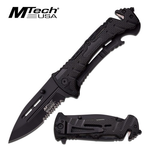 M-Tech USA Tactical Folding Knife (11.3cm) - MT-847BK