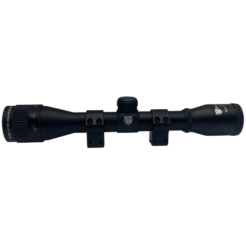 Nikko Stirling Mountmaster 4x32mm AO Rifle Scope With 3/8" Rings  & Recoil Stop NMM432AO