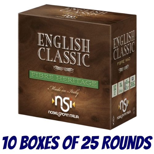 Nobel Sport Italia English Classic 12ga 30gm 1247 FPS #6 - Slab - NS-EC126-SLAB