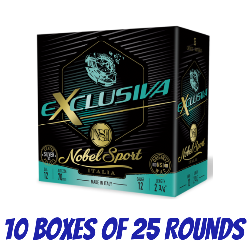 Nobel Sport Italia Exclusiva Compak 12ga 28gm 1378 FPS #8 - Slab - NS-EC128-SLAB