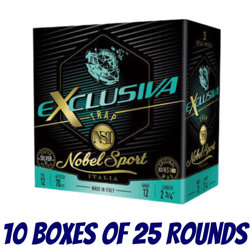 Nobel Sport Italia Exclusiva Trap 12ga 28gm 1378 FPS #7.5 - Slab - NS-ET1275-SLAB
