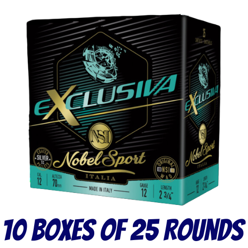 Nobel Sport Italia Exclusiva 12ga 24gm 1410 FPS #7.5 - Slab - NS-EXC1275-SLAB