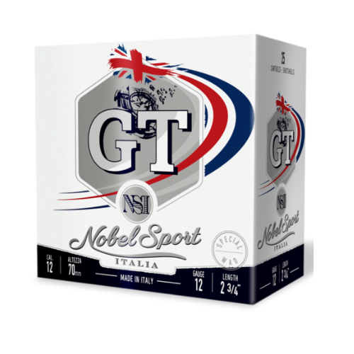 Nobel Sport Italia GT Fibre 12ga 28gm 1296 FPS #7.5 - 25 Rounds - NS-GTF1275