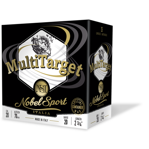 Nobel Sport Italia MultiTarget 20ga 24gm 1322 FPS #9.5 - 25 Rounds - NS-MT202495