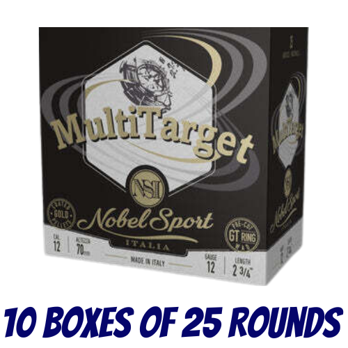 Nobel Sport Italia MultiTarget 12ga 28gm 1328 FPS #7.5 - Slab - NS-MT281275-SLAB