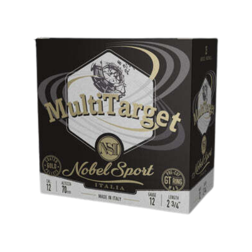 Nobel Sport Italia MultiTarget 12ga 28gm 1328 FPS #8.5 - 25 Rounds - NS-MT281285