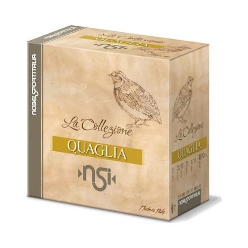 Nobel Sport Italia Quaglia 12ga 31 1335 FPS 10/12 Lead Shot Mix - 25 Rounds - NS-Q121012
