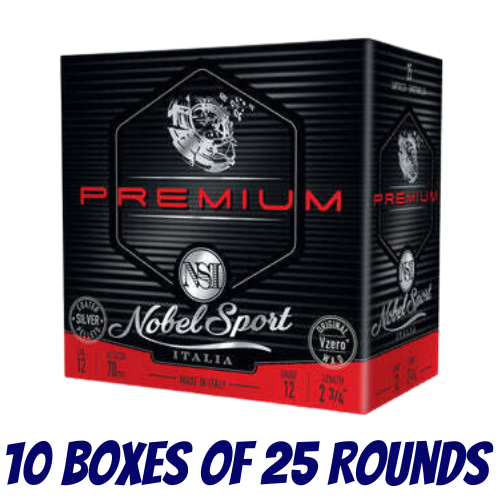 Nobel Sport Italia Quattro Premium Trap 12ga 28gm 1378 FPS #7.5 - Slab - NS-QPT1275-SLAB