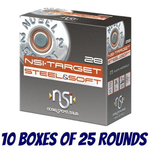 Nobel Sport Italia Steel & Soft Target 12ga 28gm 1280 FPS #7 - Slab - NS-SST127-SLAB