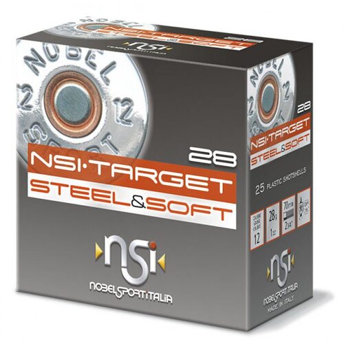 Nobel Sport Italia Steel & Soft Target 12ga 28gm 1280 FPS #7 - 25 Rounds - NS-SST127