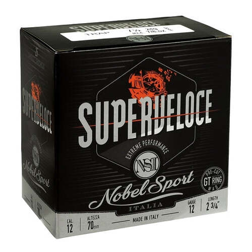 Nobel Sport Italia SuperVeloce 12ga 28gm 1345 FPS #7.5 - 25 Rounds - NS-SV1275
