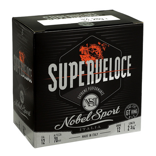 Nobel Sport Italia Super Veloce 12ga 28gm 1345 FPS #8.5 - 25 Rounds - NS-SV1285