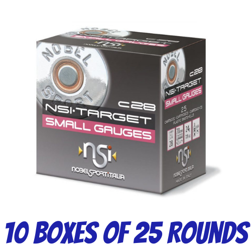 Nobel Sport Italia Target 28ga 24gm 1312 FPS #7.5 - Slab - NS-TAR2875-SLAB