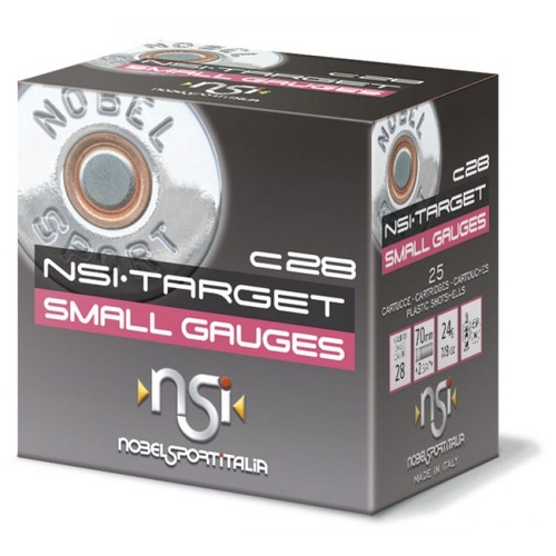 Nobel Sport Italia Target 28ga 24gm 1312 FPS #7.5 - 25 Rounds - NS-TAR2875