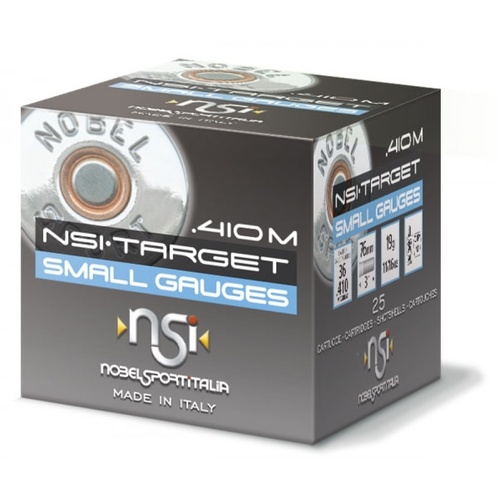 Nobel Sport Italia Target .410 19gm 1286 FPS #7.5 - 25 Rounds - NS-TAR41075
