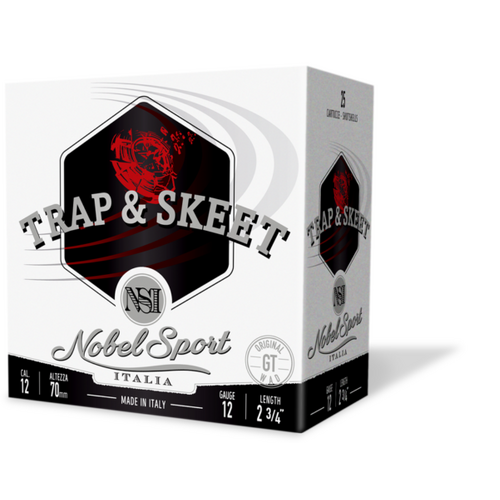 Nobel Sport Italia Trap & Skeet 12ga 24gm 1320 FPS #9.5 - 25 Rounds - NS-TS1295