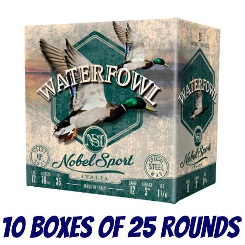 Nobel Sport Italia Waterfowl Steel HP 12ga 35gm 1450 FPS #2 - Slab - NS-WSHP122-SLAB