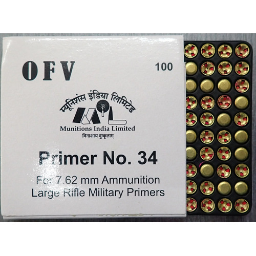 OFV Large Rifle Primers No 34 (100pk)