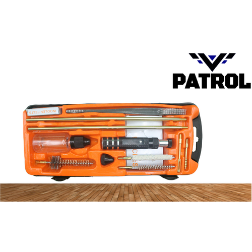 Patrol Deluxe 243 Cal 17pc Rifle Cleaning Kit (.243cal/6mm)