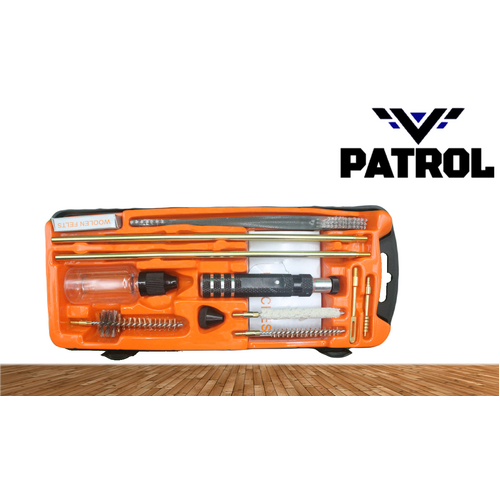 Patrol Deluxe 30 Cal 17pc Rifle Cleaning Kit (30cal, 308, 30-06,) 