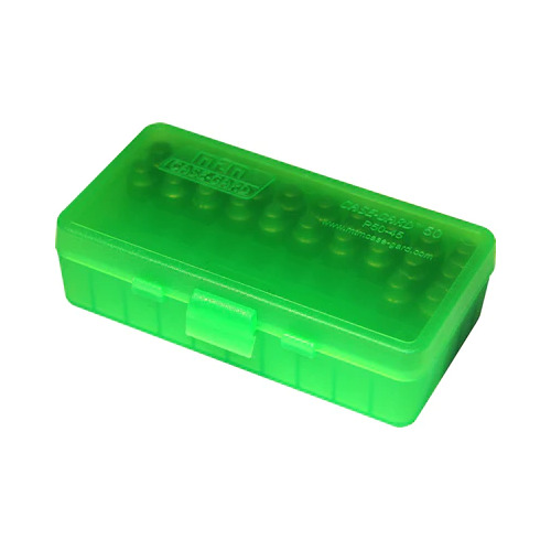 MTM Ammo Box 50 Round Flip-Top 40 10mm 45 ACP - P50-45-16