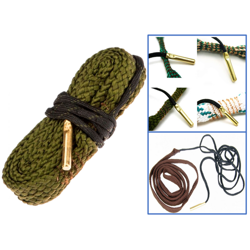 Patrol 44 & 45 Cal Pistol Barrel Pull Through Rope Cleaner Gun Bore Cleaning Snake