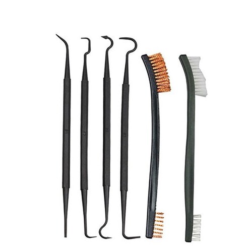 Patrol 6pcs Double Ended Nylon Gun Maintenance Pick And Brush Set