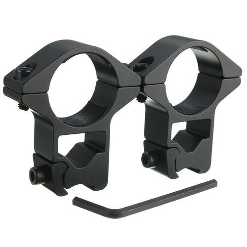 Patrol 2Pcs High Profile 25.4mm 1" Tatical Scope Rings 3/8” & 11mm Dovetail Weaver Rail Mount