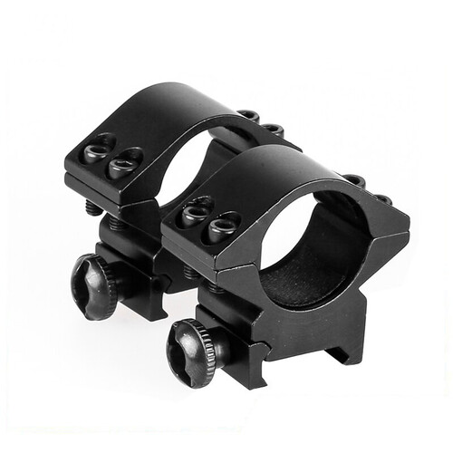 Patrol 2PCS Low Profile 1''/25.4mm Riflescope Mount Rings for 20mm Weaver Picatinny Rail