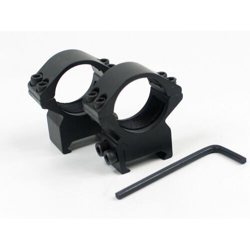 Patrol 2PCS Low Profile 1''/25.4mm Riflescope Mount Rings for 20mm Weaver Picatinny Rail