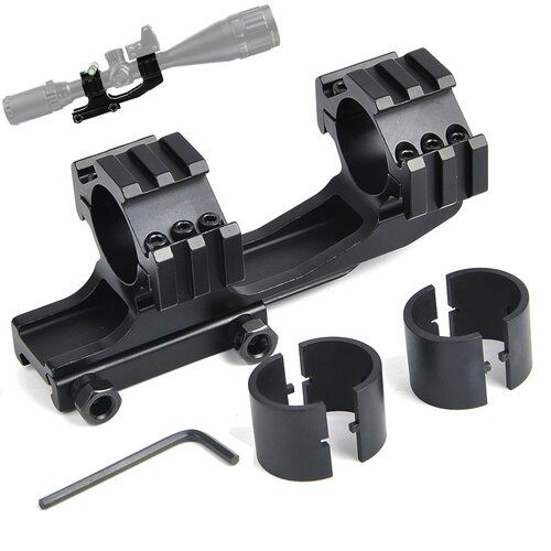 Patrol Dual Ring Scope Mount 1''/30mm Cantilever Rail Adapter Weaver Picatinny 