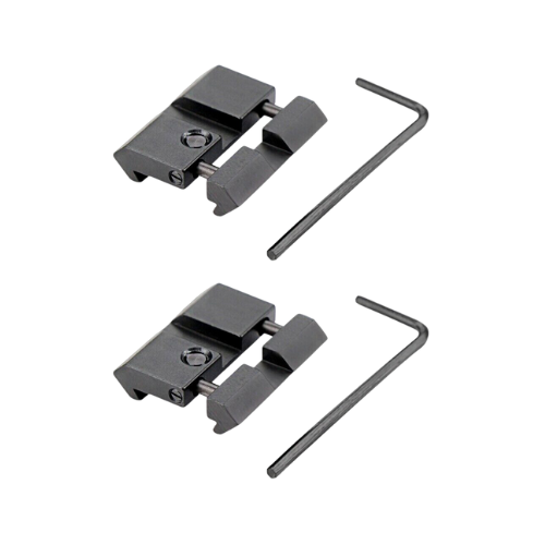 Patrol 11 mm Dovetail to 20 mm Weaver Picatinny Rail Converter Adapter Base 2 Pack