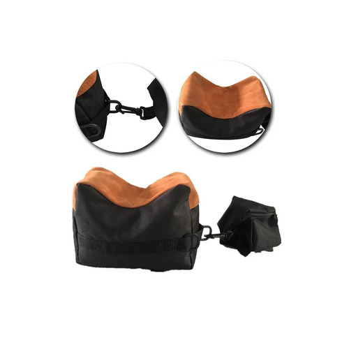 Patrol Unfilled Front & Rear Gun Target Rest / Bench Rest Shooting Bag Set - Black