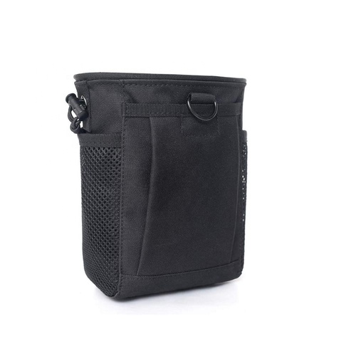 Patrol IPSC Brass Bag / Ammo & Magazine Dump Pouch / Utility Bag with Drawstring - Black