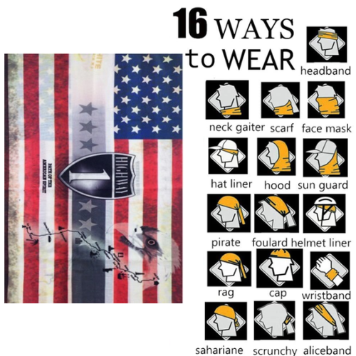 Patrol Adults Tube Scarf / Balaclava / Neck Warmer - USA Highway 1