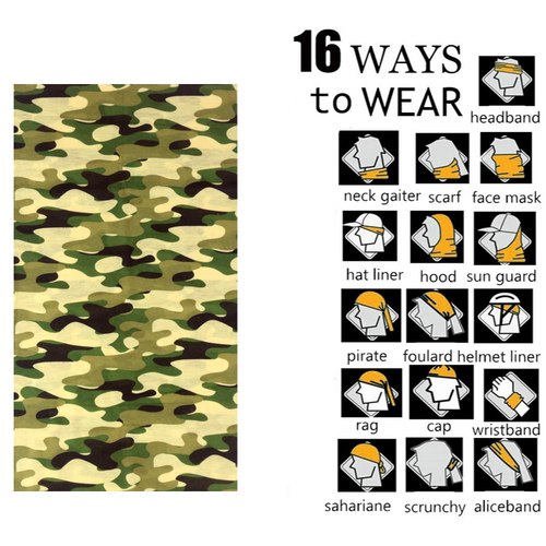 Patrol Adults Hunting Tube Scarf / Balaclava / Neck Warmer - Classic Woodlands Camo