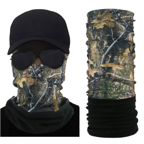Patrol Adults Polar Fleece Tube Scarf / Balaclava / Neck Warmer - Realtree Camo