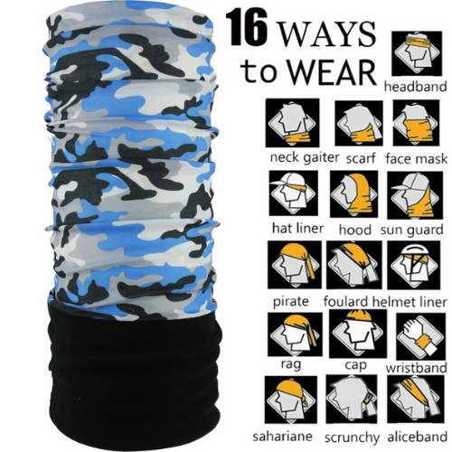 Patrol Adults Polar Fleece Tube Scarf / Balaclava / Neck Warmer - Navy Camo