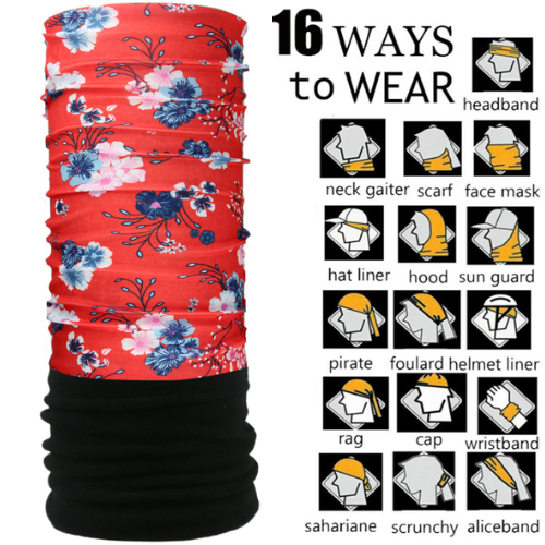 Patrol Adults Polar Fleece Tube Scarf / Balaclava / Neck Warmer - Cherry Blossom