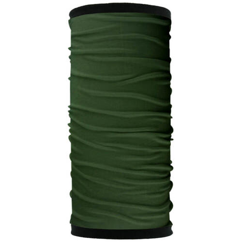 Patrol Adults Reversible Polar Fleece Tube Scarf Neck Warmer / Balaclava - Olive Green